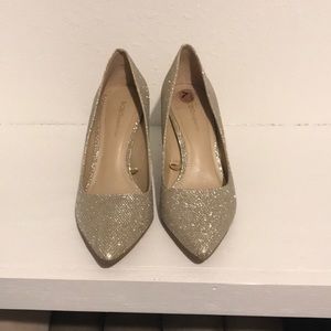 BCBG Gold Heels
